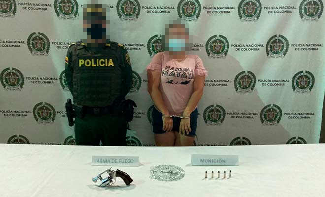 capturado con arma ilegal bello