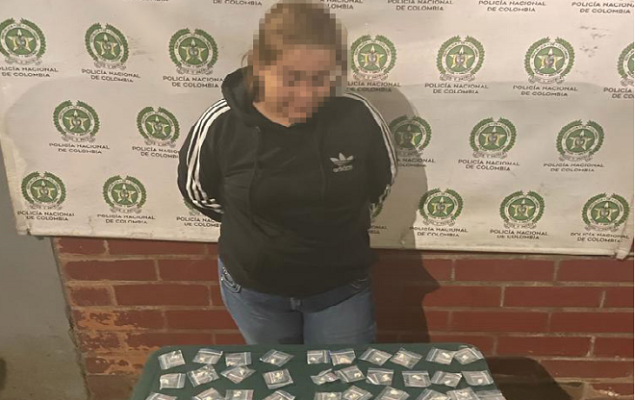 Capturada con sustancias estupefacientes en el centro de Medellín