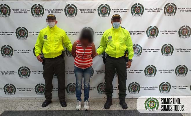 capturada por hurto en el centro de medellin