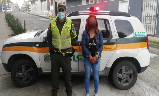 Capturada mediante área de prevención en vía de Pereira a Armenia 