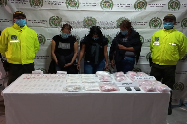 Capturadas tres mujeres por distribuir, dosificar y comercializar sustancia estupefaciente 