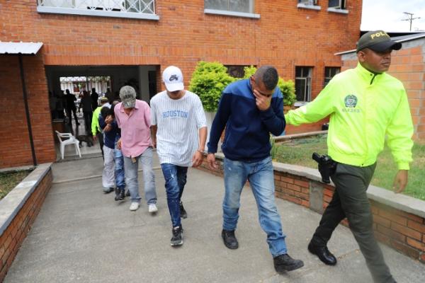 Capturaron a siete personas que se dedicaban a la venta de estupefacientes en Belalcázar