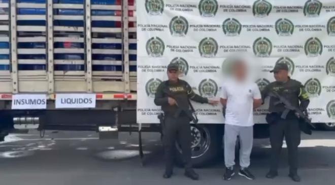 capturado con incautación de clorhidrato de cocaína 