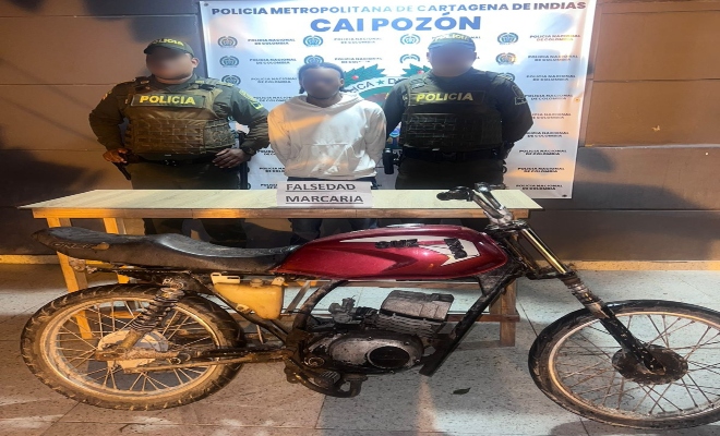 capturado por falsedad marcaria 