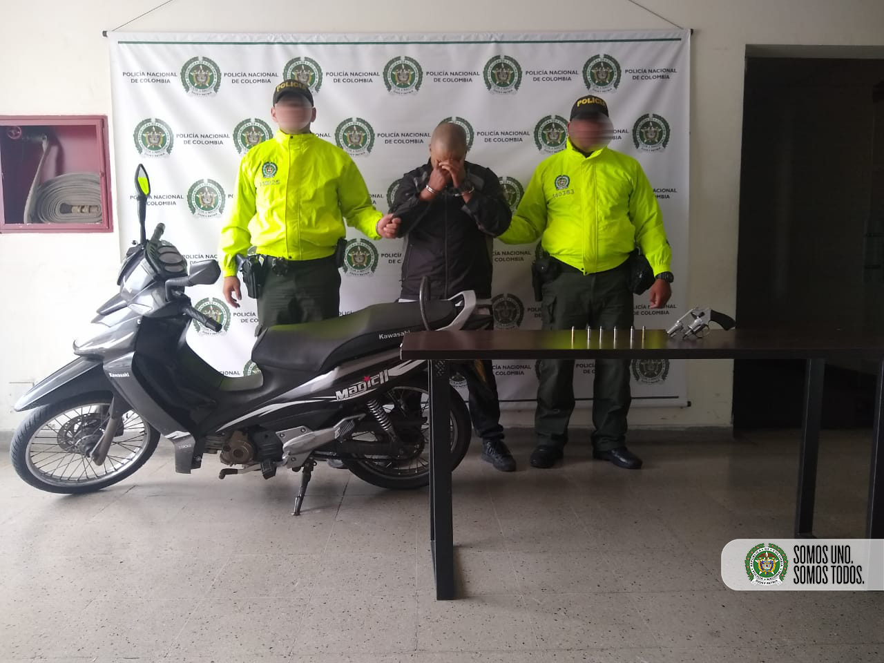 Capturado por porte ilegal de arma de fuego