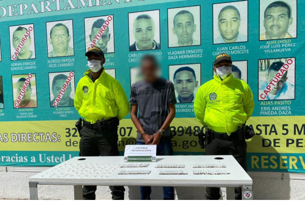 Capturado por estupefacientes