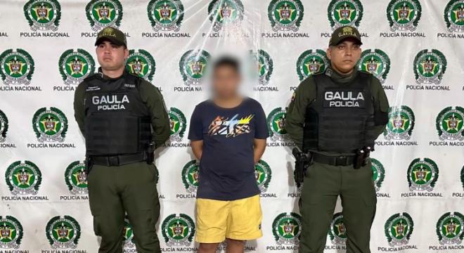 La captura se llevó a cabo en el barrio Rebolo, en la ciudad de Barranquilla.