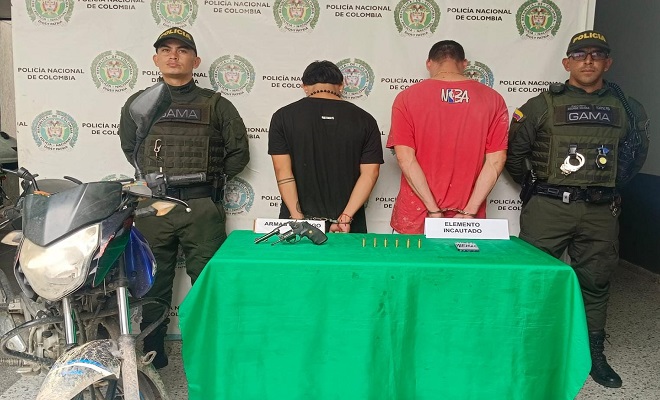 Sujeto fue capturado con arma de fuego en Quimbaya