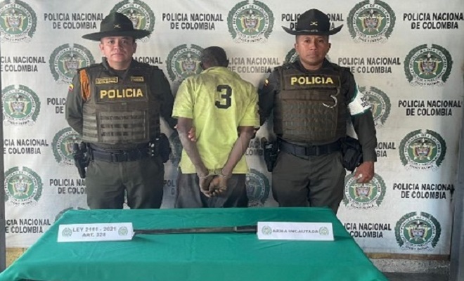 Un hombre fue capturado en Armenia por el delito de aprovechamiento ilícito de los recursos naturales renovables