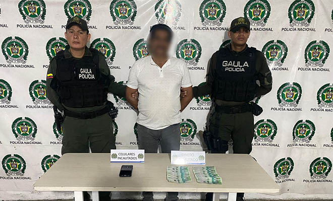 El presunto extorsionista se hacía pasar de un grupo delincuencial. 