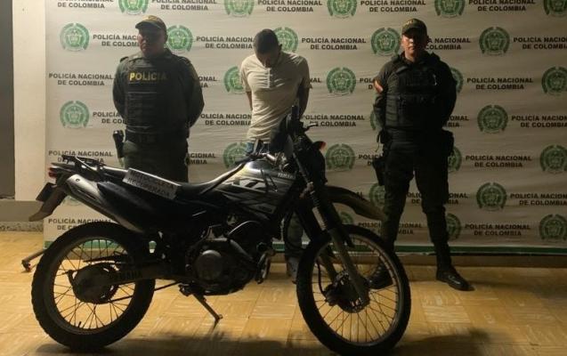 Capturado por hurto de motocicleta