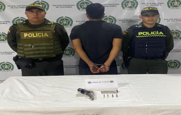 Capturado por porte ilegal de armas de fuego