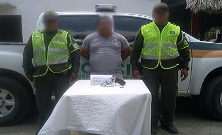 Fueron incautadas una escopeta, una pistola 9mm y un revolver calibre 32