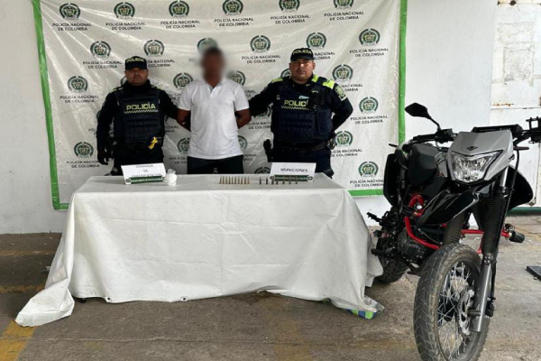 Capturado en Maicao con material explosivo y munición para armamento de largo alcance