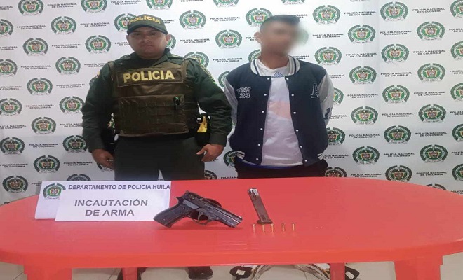 capturado con arma traumática 