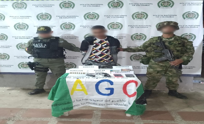 Policía Nacional y personal del Ejercito Nacional lograron capturar a este sujeto conocido como “Carroloco"