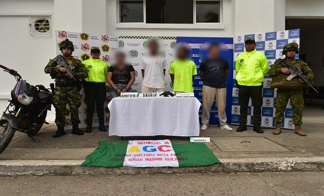 Así cayeron 4 presuntos integrantes de las Autodefensas Gaitanistas de Colombia en zona rural de Barrancabermeja