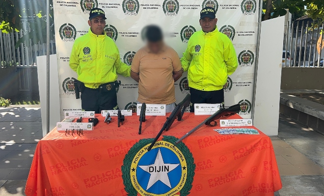 Capturado alias "El Paisa" por Fabricación, tráfico, porte o tenencia de armas de fuego, accesorios, partes o municiones