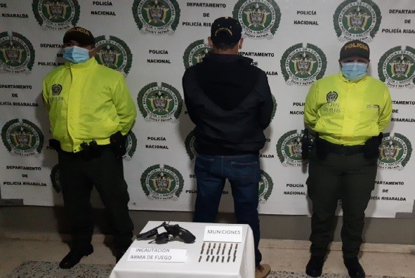 Capturado por porte ilegal de armas 