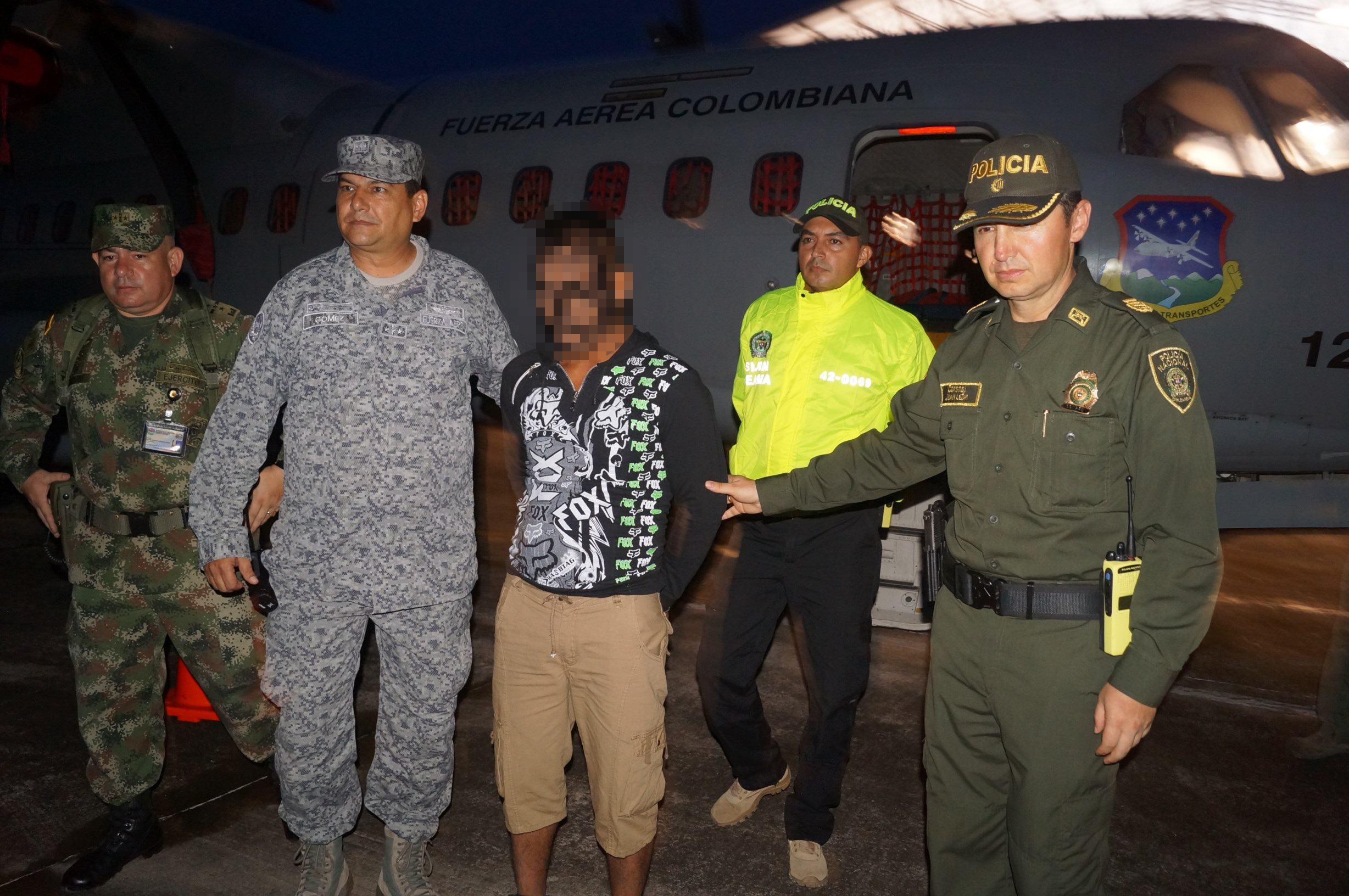 Acción conjunta permitió el traslado del individuo para su judicialización 