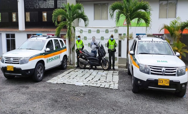 Capturado con 35 kilos de marihuana 
