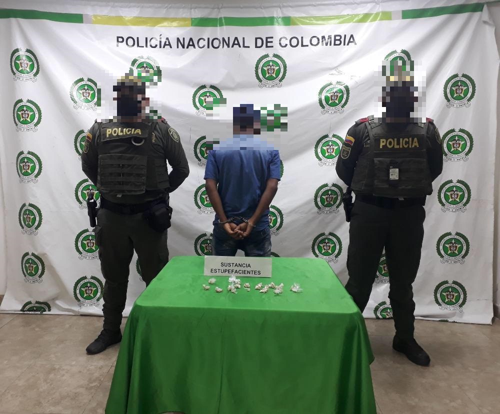 Capturamos a un sujeto con 27 dosis de bazuco en Barrancabermeja
