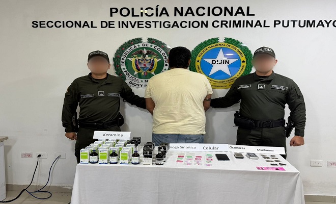 Sujeto capturado por procesamiento de droga sintética