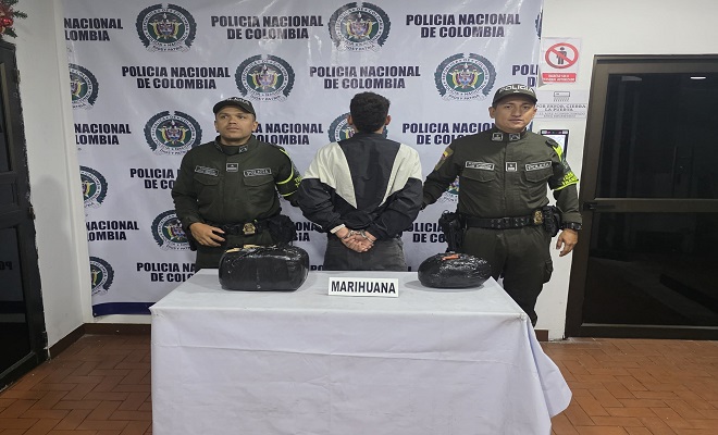 Capturado con 6 kilos de estupefacientes