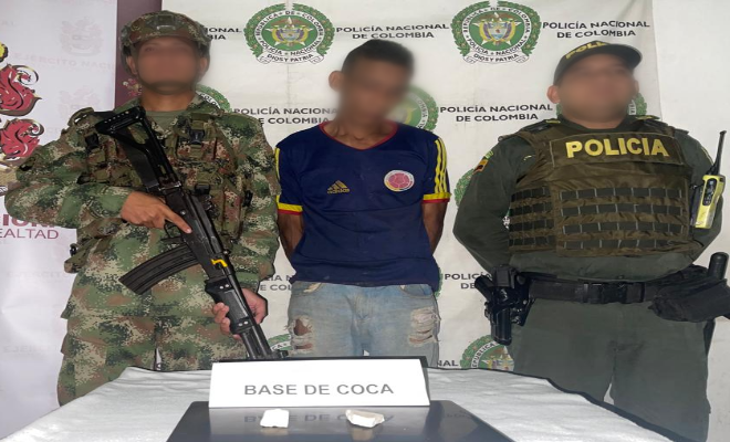 Capturado en Aracataca base de coca 