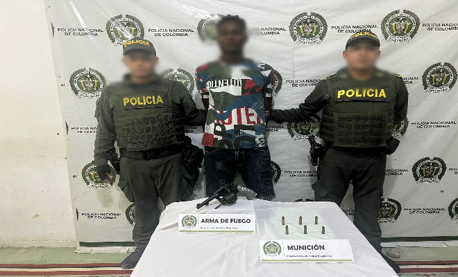 Capturado en El Retén, por el delito de fabricación, tráfico, porte o tenencia de armas de fuego, accesorios, partes o municiones