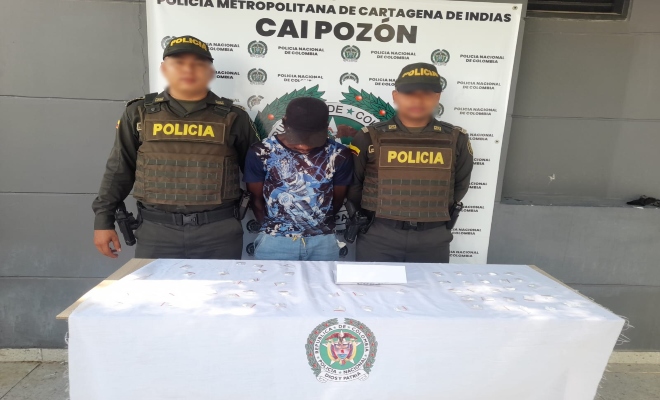 Capturado en el barrio el pozón por estupefacientes 