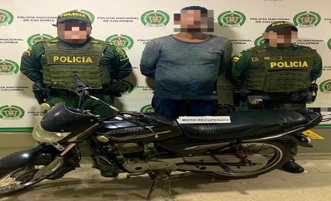 Capturado por hurto de motocicleta en Candelaria 
