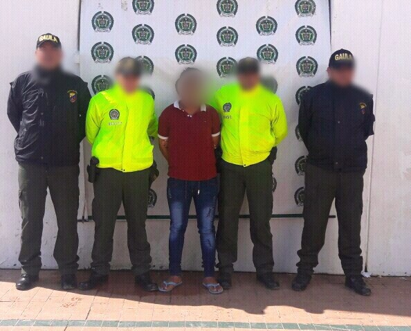 capturado-extorsion-san angel-docente-gaula-linea 165-yo no pago, yo denuncio