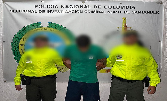 Capturado por los delitos de homicidio, hurto calificado y agravado, tráfico o porte de armas de fuego