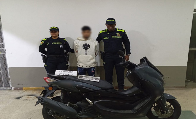 Capturado por hurtar motocicleta en Buenos Aires