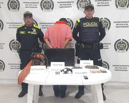 Capturado por porte de armas