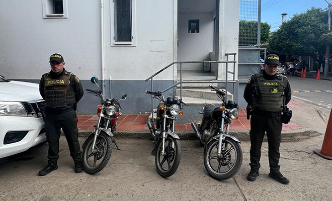 se recuperan 4 motocicletas