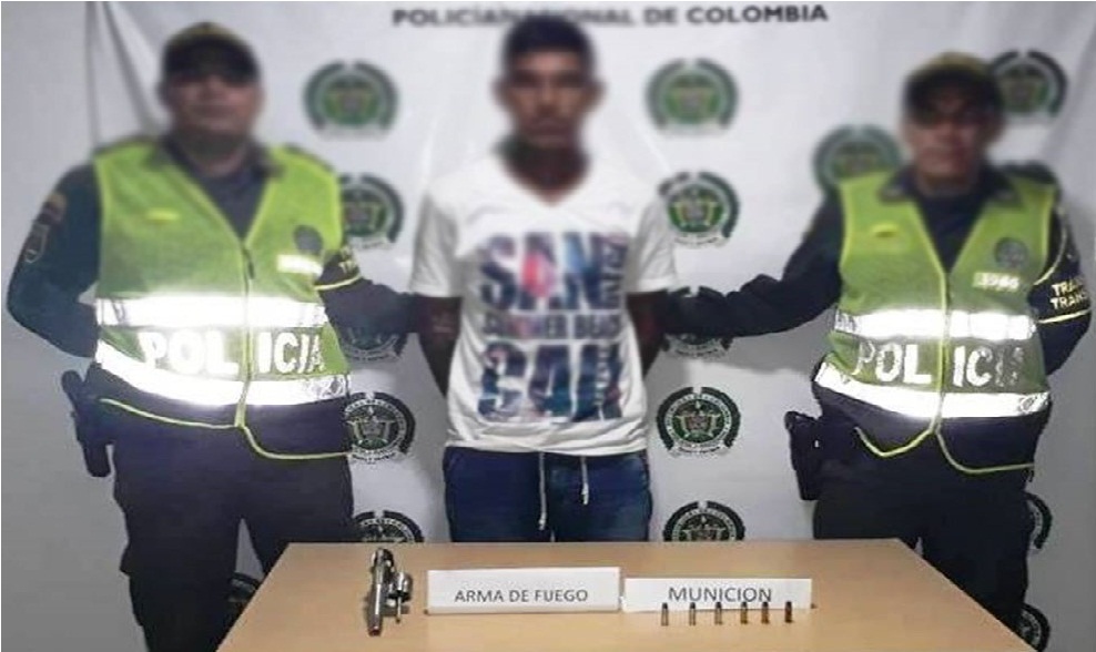 capturado-porte-armas de fuego-transito-SETRA-aracataca- magdalena