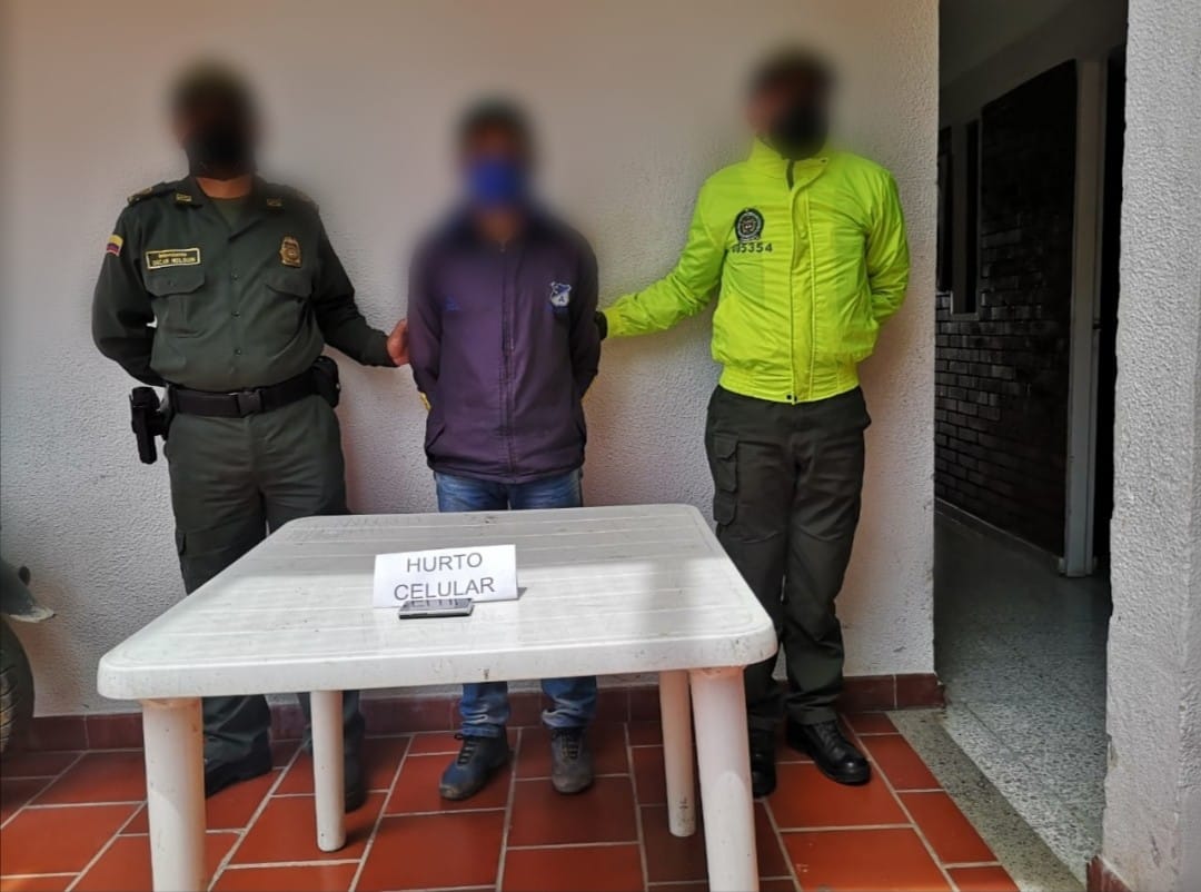 Capturado por el delito de hurto 