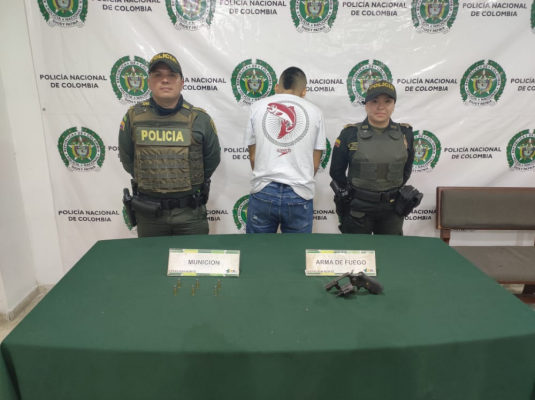 Capturamos dos hombres por porte ilegal de armas de fuego