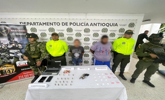 Captura de alias victor y sabrina del clan del golfo en Caucasia