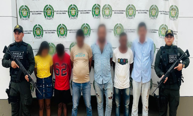 Capturan cinco hombres y una mujer por diferentes delitos