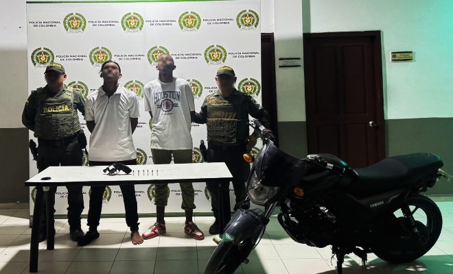 Capturados por porte ilegal de armas de fuego