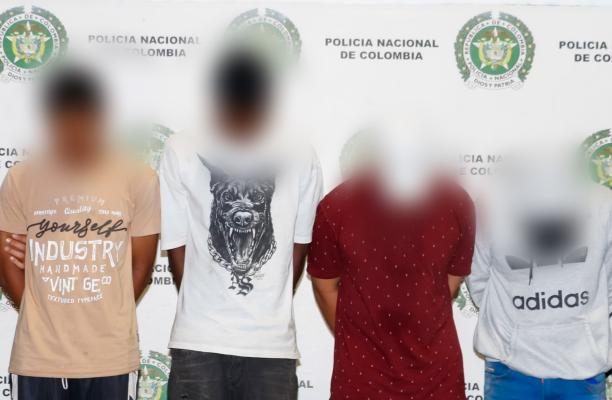 Cuatro integrantes de ‘La Inmaculada’ fueron capturados, con granada en mano y estupefacientes incautados, dejó como resultado esta operación