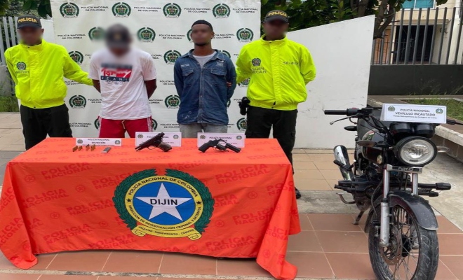 Capturados transportando armas de fuego ilegales