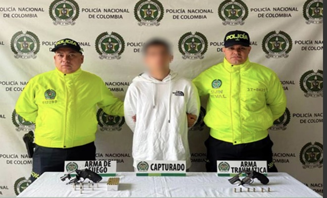 Capturados y armas de fuego incautadas