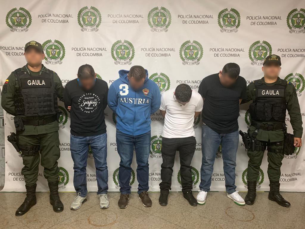 Cuatro capturados del grupo delincuencial los chatas