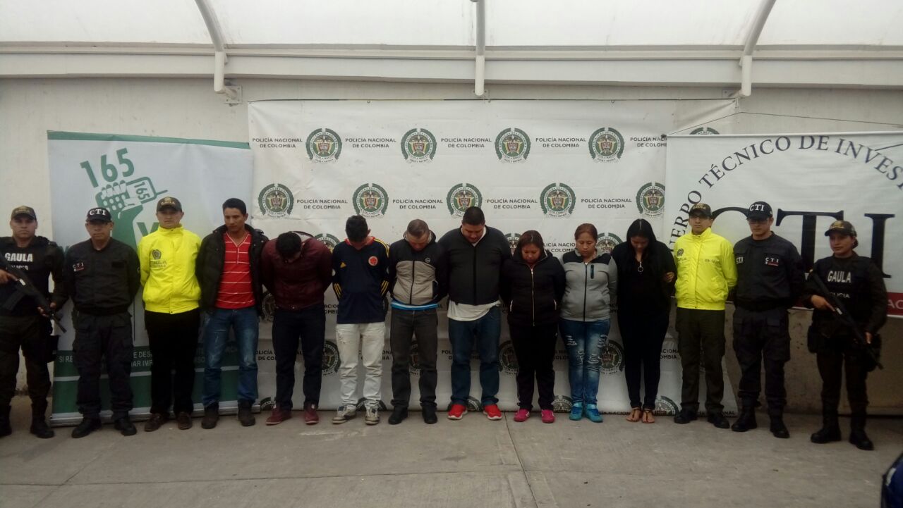 Capturados operación Alcatraz GAULA Boyacá