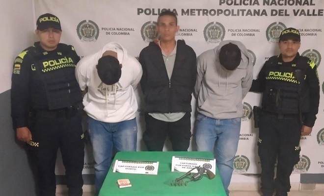 Capturados tres hombres que habían hurtado un establecimiento en el barrio Conquistadores 
