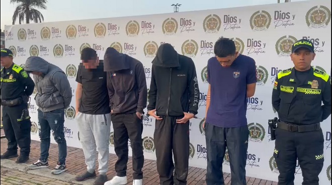 Presentación organización criminal dedicada al hurto automotores 